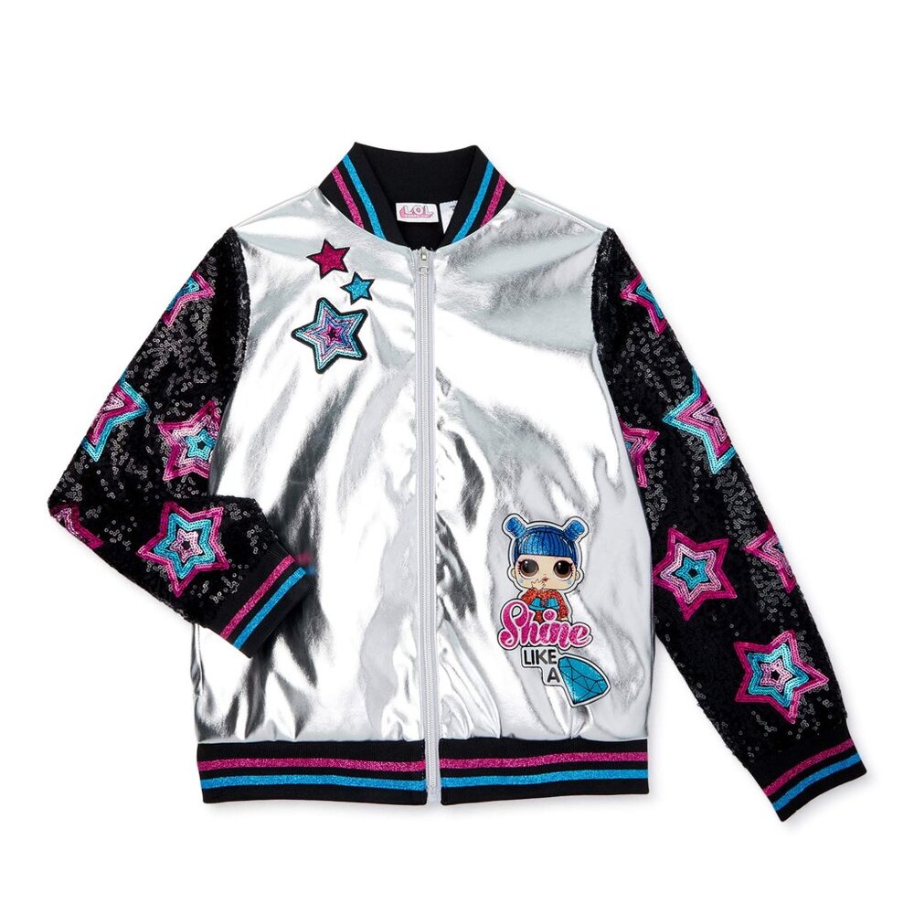 Lol Surprise! Ap Lic Lol Bomber Jacket Girl's Size 14/16-Pre-LOVED